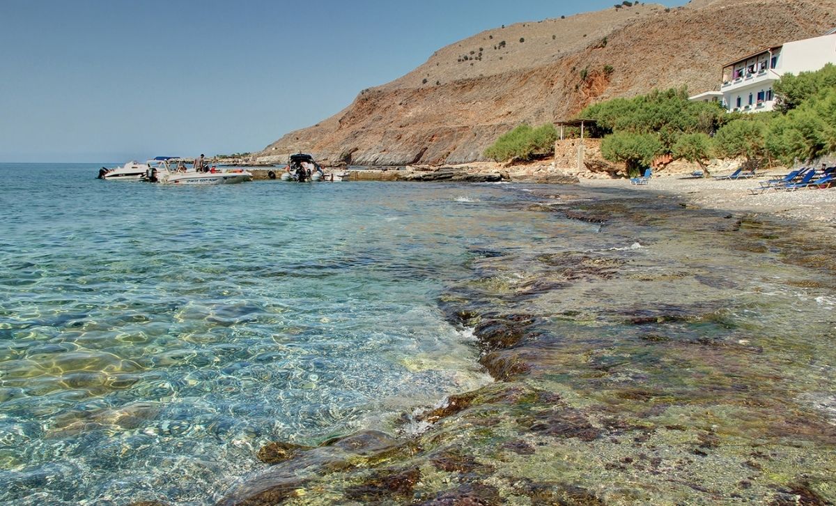 Lykos Village Beach Chania Boat Rentals Loutro & Sfakia